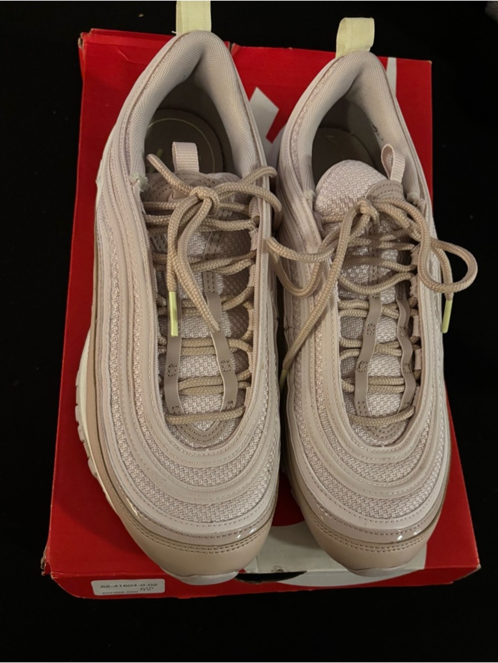 Nike beige and pale pink Air Max 97 sneakers